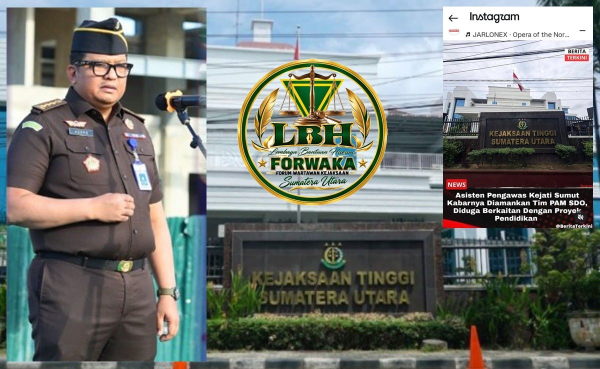 Tuduhan Aswas Diamankan PAM SDO Diduga Serangan Balasan Pemeriksaan Pengawasan Kejati Sumut atas Pejabat Disdik Sumut, LBH Forwaka Sumut Minta Dipolisikan