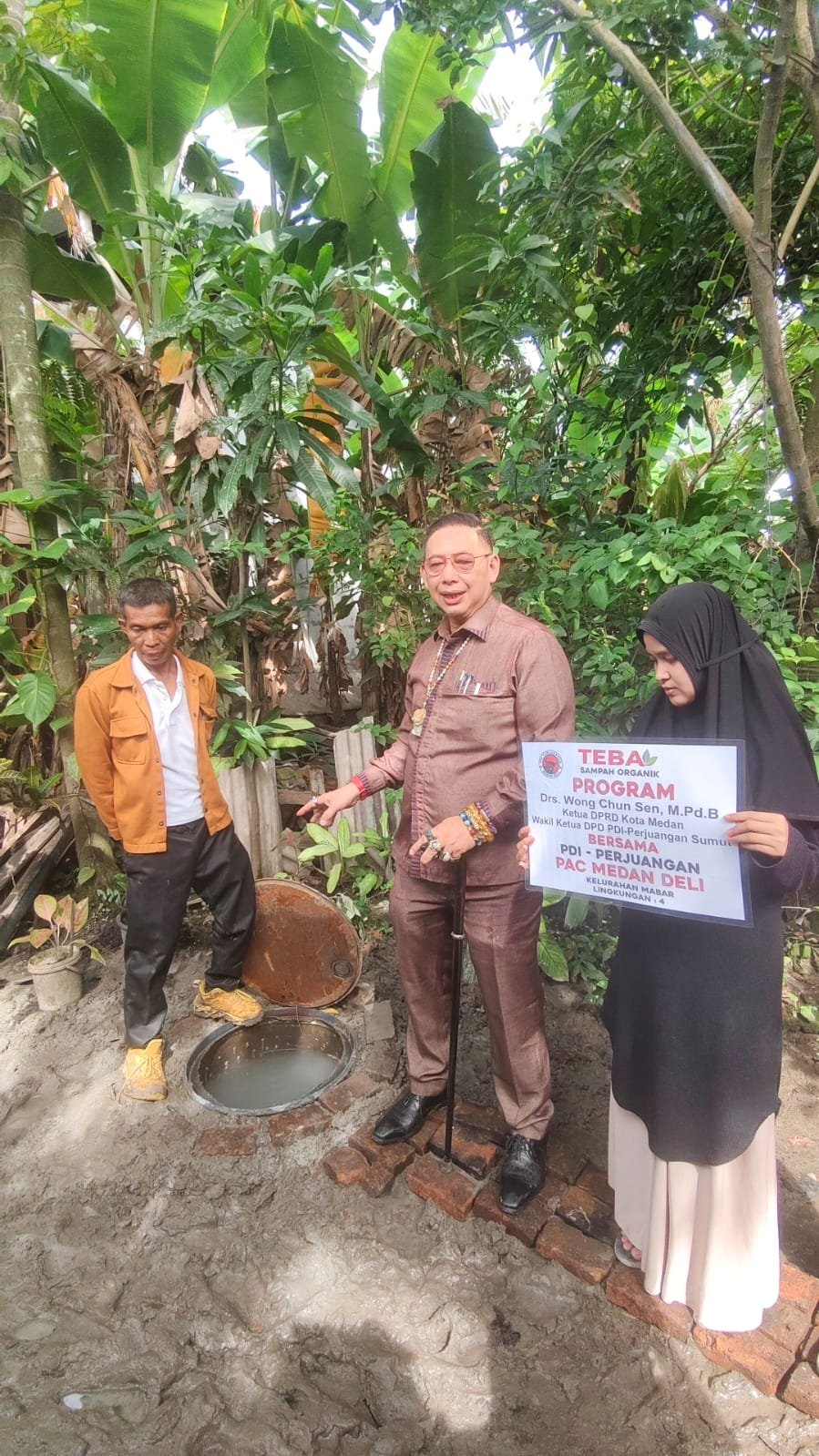 Wong Chun Sen Tinjau Pembangunan TEBA di Medan Deli, Dorong Pengolahan Sampah Organik dari Rumah Tangga